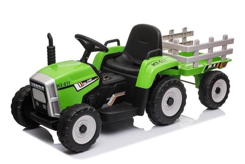 elektro kinderfahrzeug kinderauto traktor - grün -7.jpg