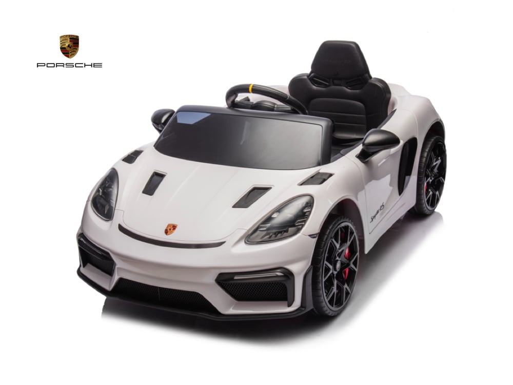 Porsche Spyder Rs, 12-Volt-Kinderbatterieauto, Gummireifen, Ledersitz Und Mehr!