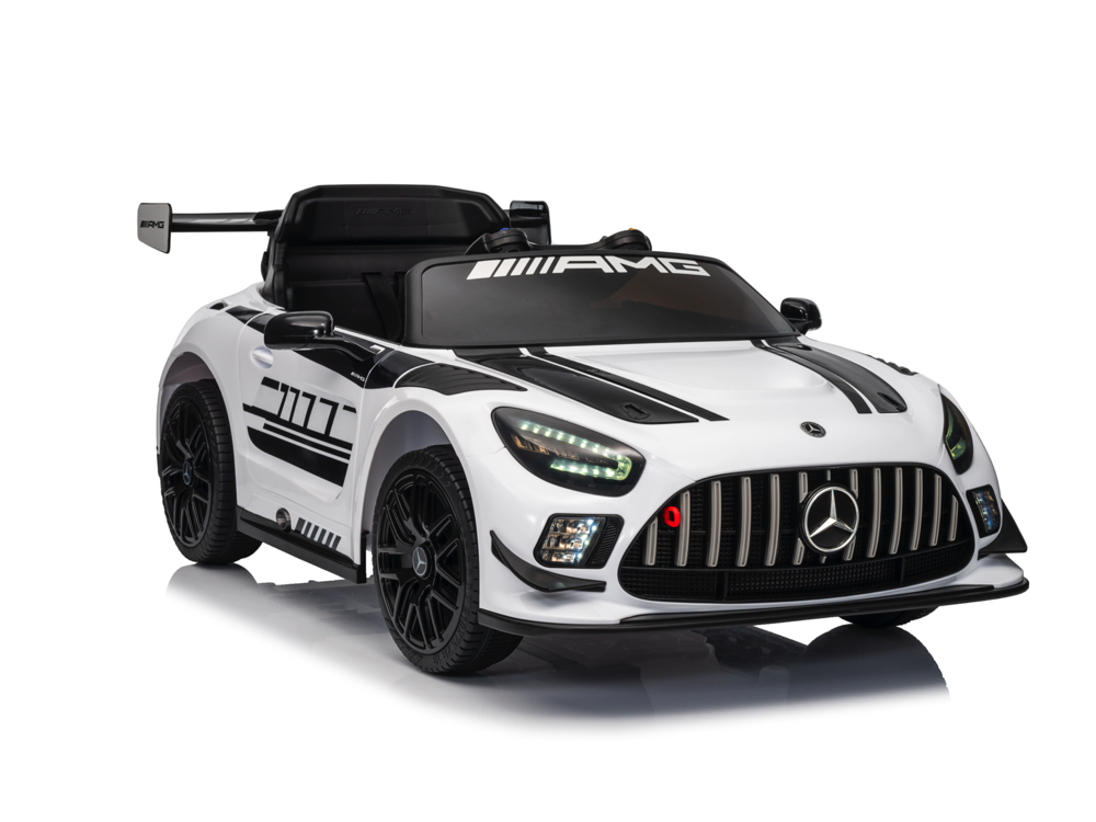 Mercedes-Benz Gt3 Amg 12-Volt-Elektro-Kinderauto Mit Gummireifen, Ledersitz Und Mehr! – Bild 2