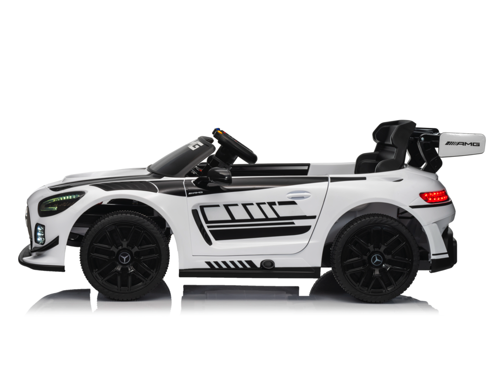 Mercedes-Benz Gt3 Amg 12-Volt-Elektro-Kinderauto Mit Gummireifen, Ledersitz Und Mehr! – Bild 4