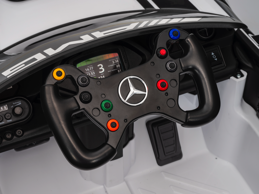 Mercedes-Benz Gt3 Amg 12-Volt-Elektro-Kinderauto Mit Gummireifen, Ledersitz Und Mehr! – Bild 8