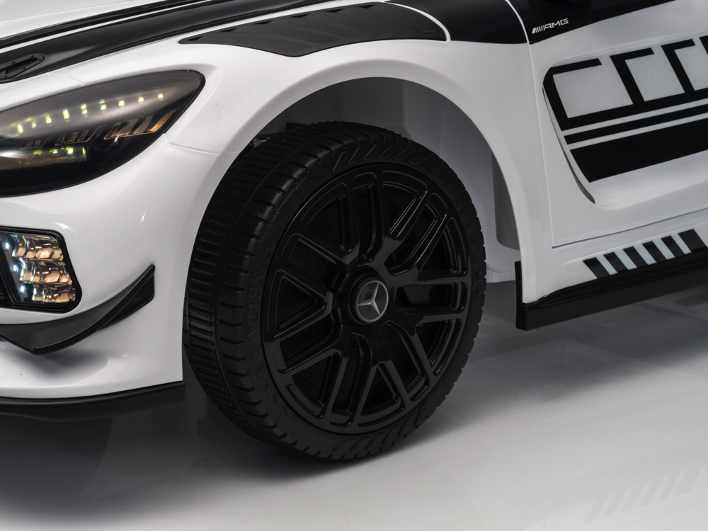 Mercedes-Benz Gt3 Amg 12-Volt-Elektro-Kinderauto Mit Gummireifen, Ledersitz Und Mehr! – Bild 9