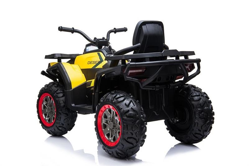 Kinderfahrzeug - Elektro Kinderquad "607" 2x45W, 12V7Ah - Gelb – Bild 4