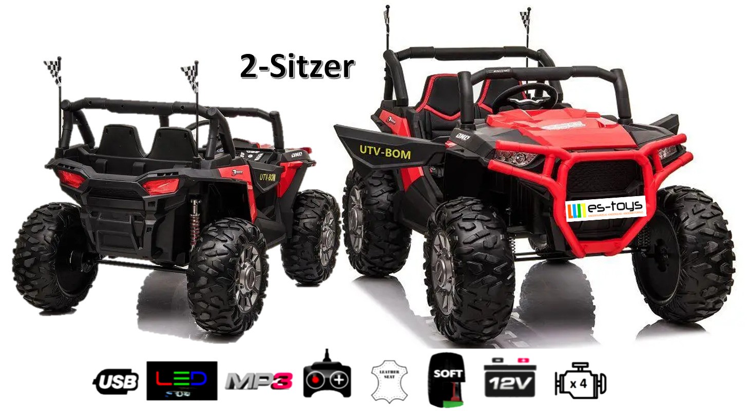 Kinderfahrzeug - Elektro Auto "Buggy 999" 12V10AH Akku,4 Motoren- 2,4Ghz, Allrad