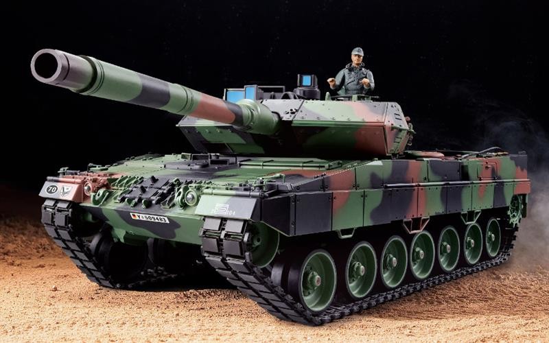 RC Panzer "German Leopard 2A6" Heng Long 1:16 mit R&S, Metallgetriebe und Metall – Bild 11