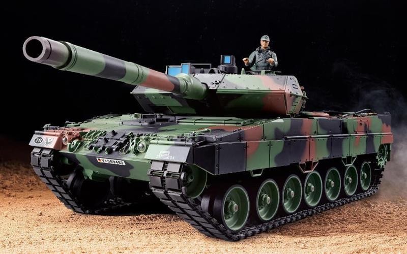 RC Panzer "German Leopard 2A6" Heng Long 1:16 mit R&S, Metallgetriebe und Metall – Bild 13