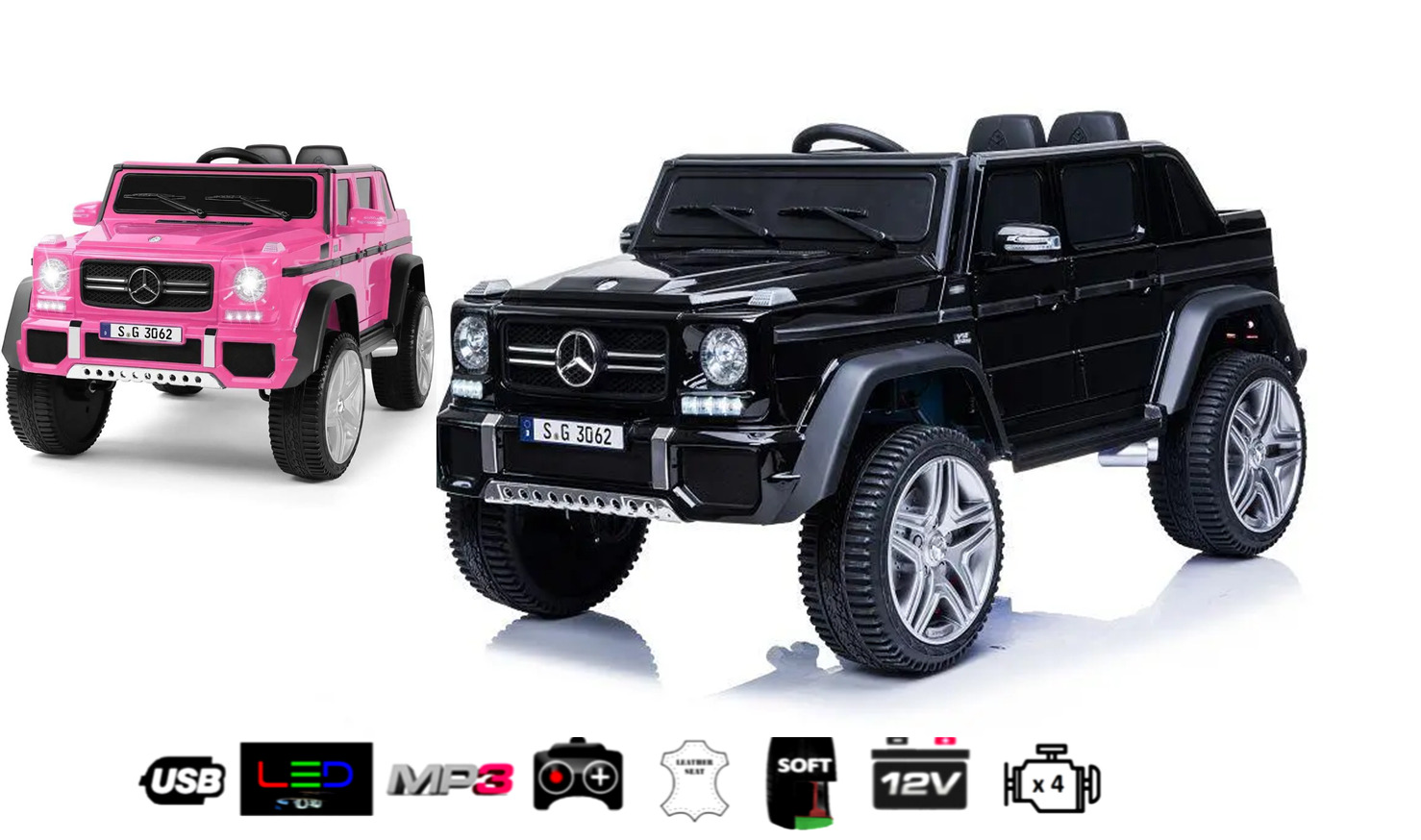 Kinderfahrzeug  Elektro Auto Mercedes Maybach G650 Lizenziert 4 Motoren - 2,4Ghz