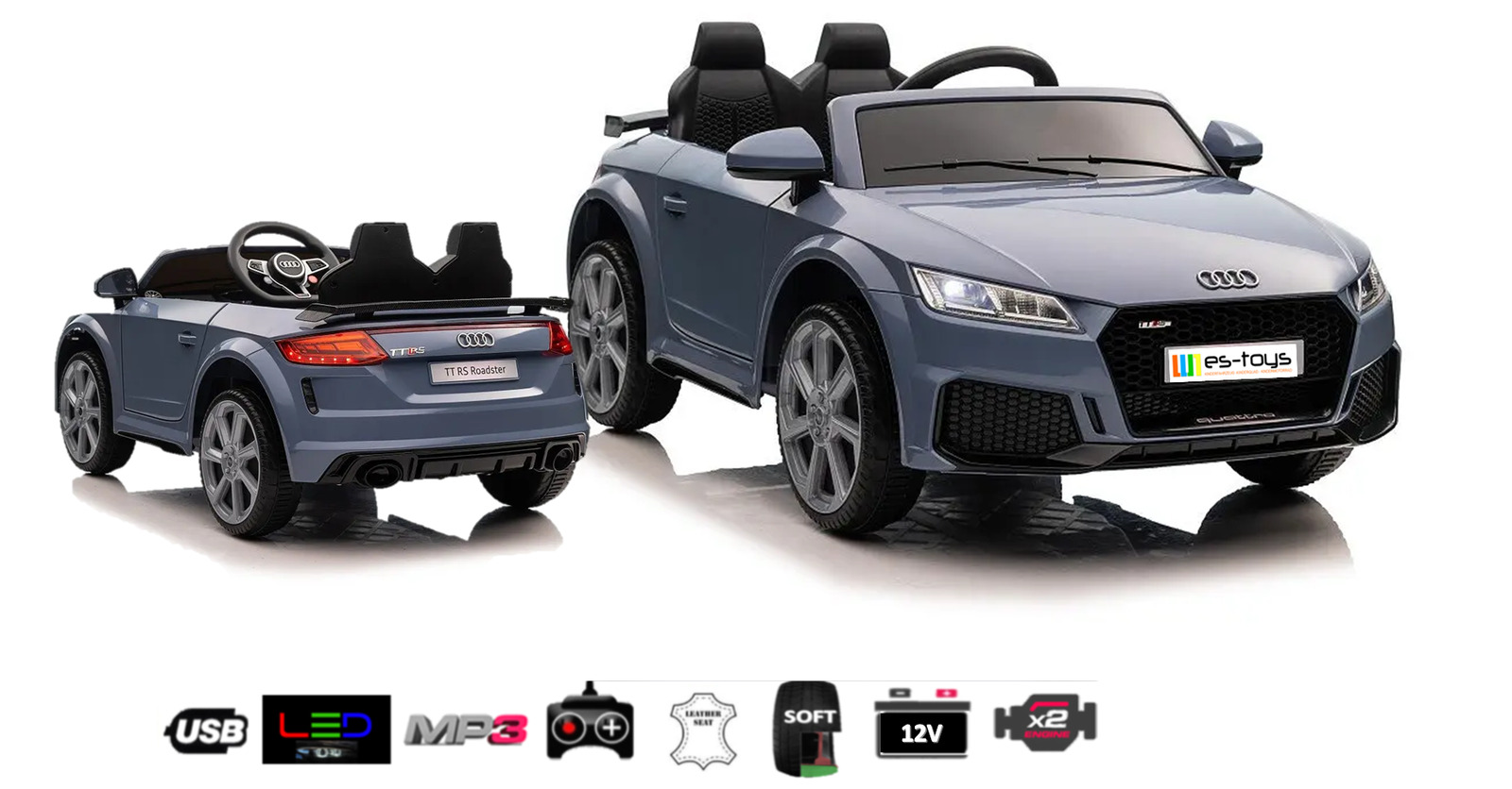 Kinderfahrzeug - Elektro Auto "Audi TTRS" - lizenziert 12V7A Akku und 2 Motoren