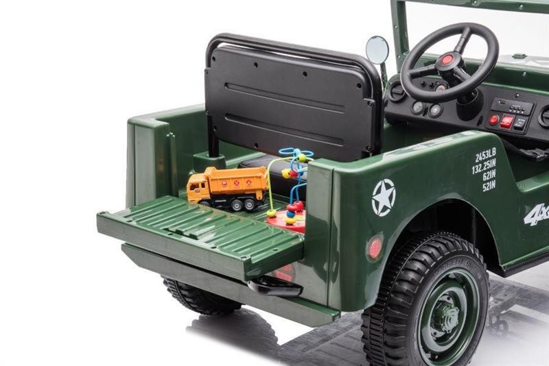 Kinderfahrzeug - Elektro Auto Offroad mit 12V7A Akku und 4x35W Motoren "Militär – Bild 15