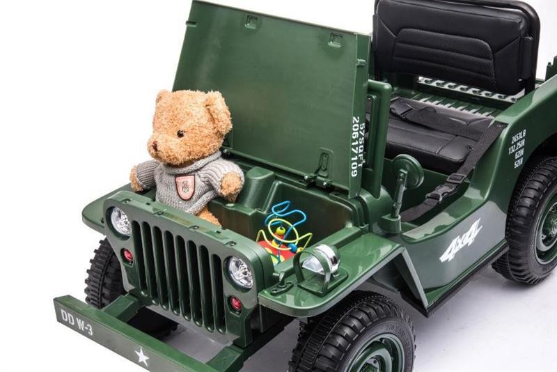Kinderfahrzeug - Elektro Auto Offroad mit 12V7A Akku und 4x35W Motoren "Militär – Bild 16