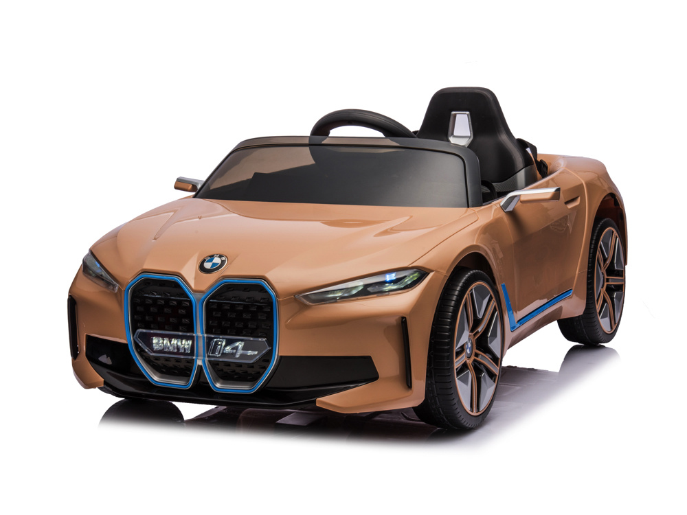 Bmw I4, Elektrisches Kinderauto, 12V, Ledersitz, Musikmodul Und Mehr!