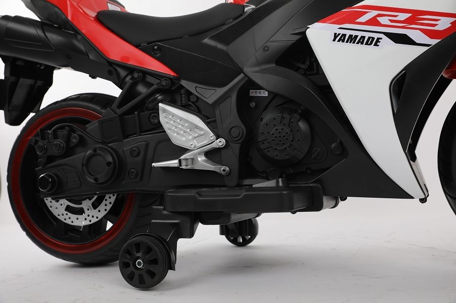 Elektro Kindermotorrad 888 – 12V 4,5A Akku – mit Stützräder, Musik und Lichter - – Bild 7