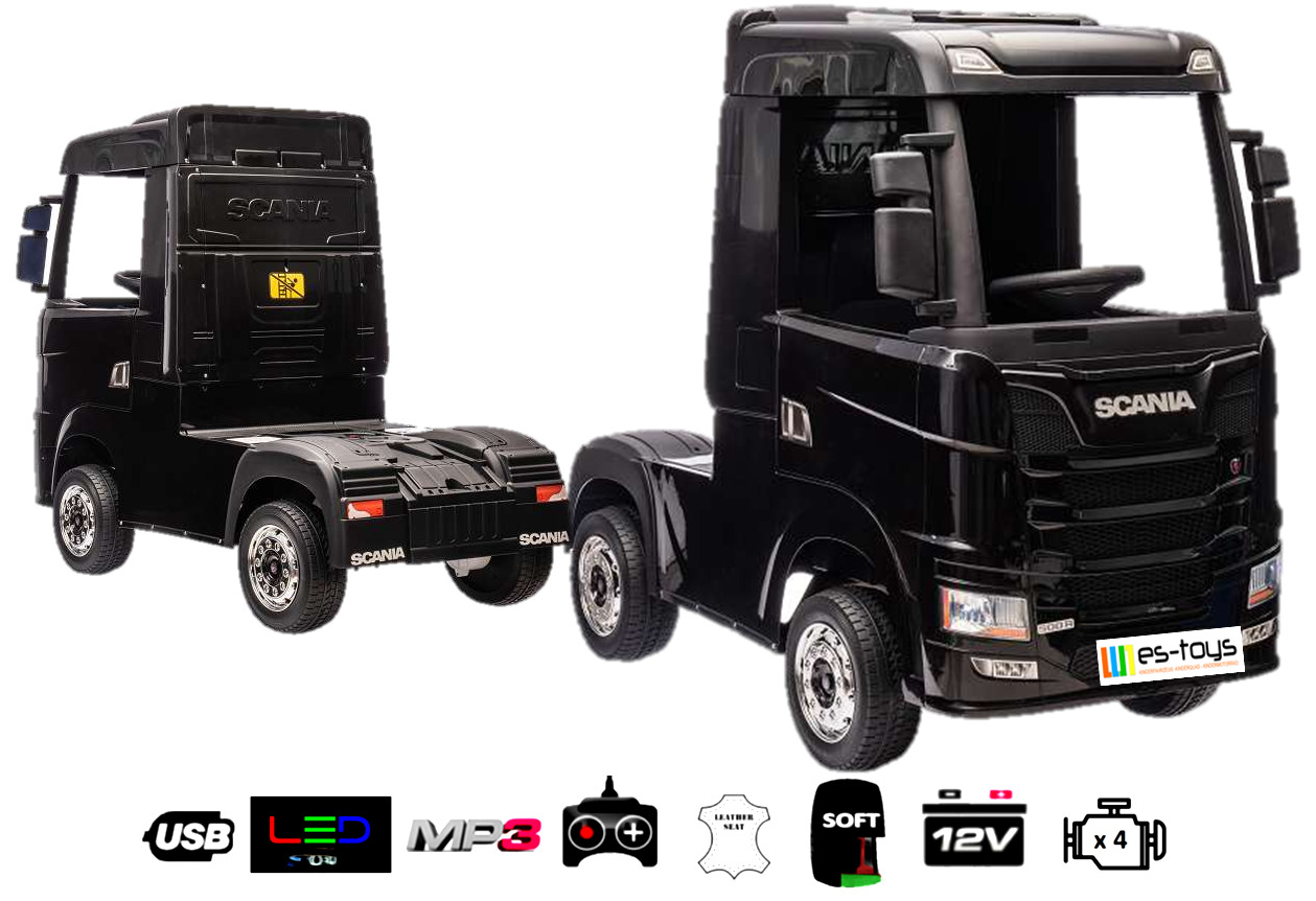 Lizenzierter Kinder-Elektro-LKW „SCANIA R Series“ – 4-Motoren, 2x12V Akku, 2.4G,