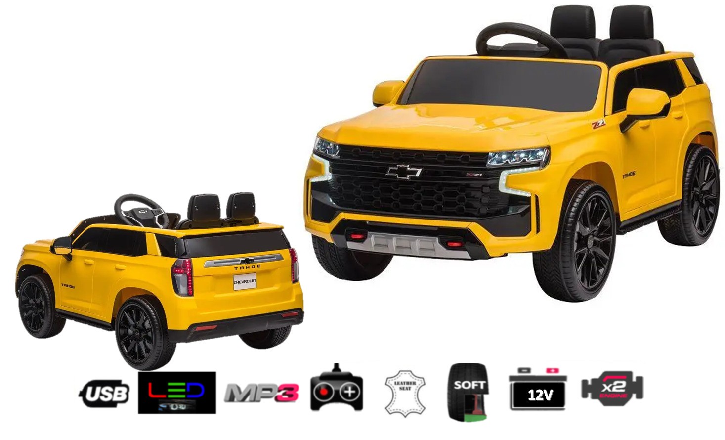 Elektro Kinderauto "Chevrolet Tahoe" - lizenziert - 12V7AH Akku und 2 Motoren