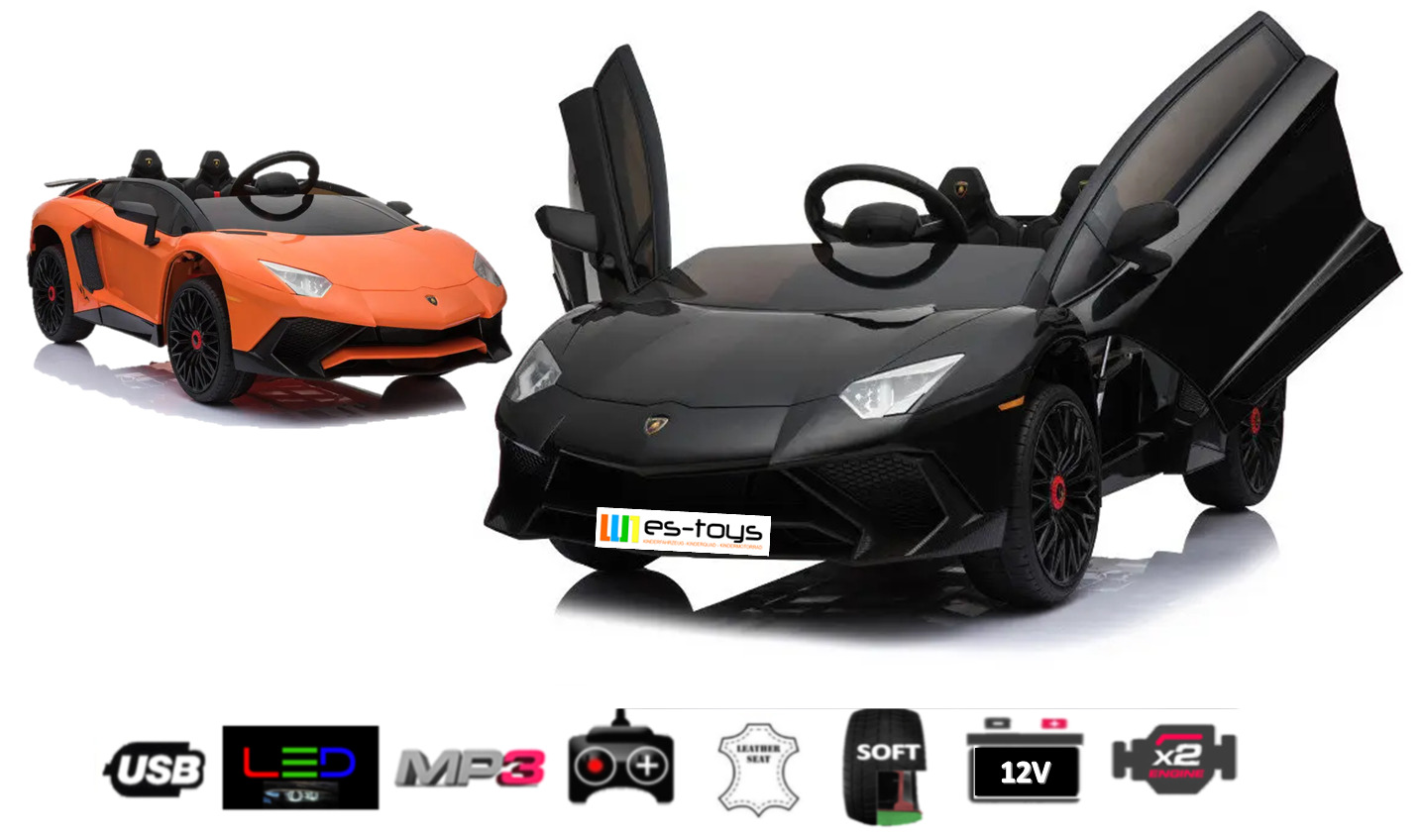 Kinder Elektro Auto Kinderauto "Lamborghini Aventador SV" 12V7AH, 2 Motoren