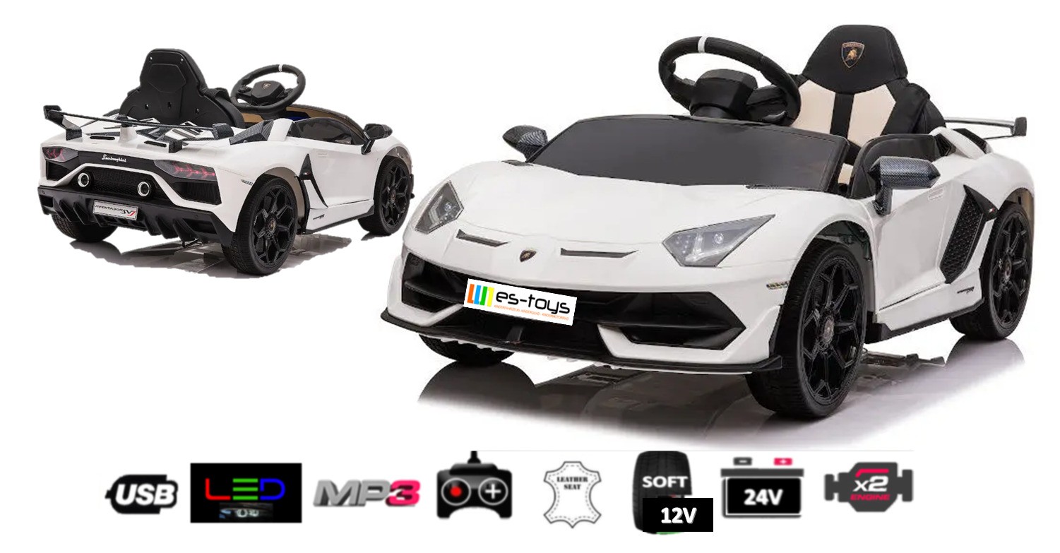 Kinderfahrzeug - Elektro Auto "Lamborghini Aventador SVJ" - lizenziert - 12V7AH,