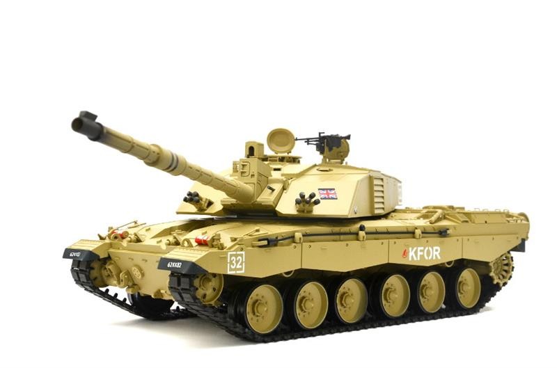 RC Panzer "Britischer Challenger 2" Heng Long 1:16 mit Rauch & Sound und Stahl
