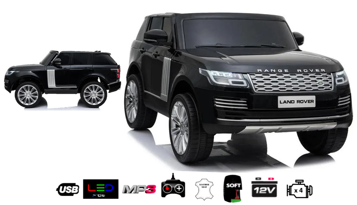 Kinderfahrzeug Elektro Auto Land Rover Range Rover 2x 12V7AH, 4xMotor 2,4Ghz FB