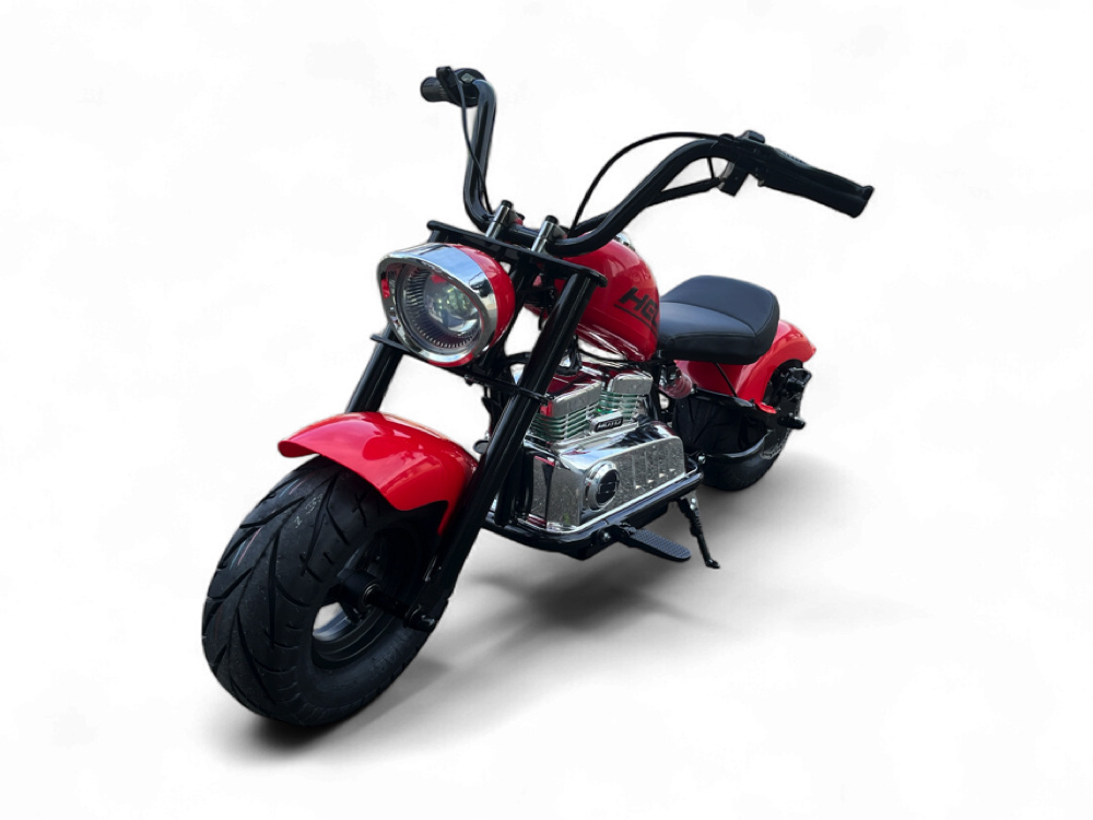 Chopper Warrior, 24 Volt Elektro-Kindermotorrad Mit Luftreifen Und Kunstledersitz!