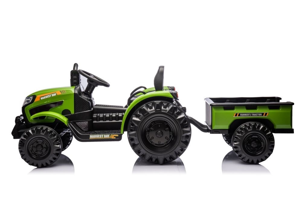 Elektrotraktor Mit Anhänger, 12 Volt, Musikmodul, Bluetooth – Bild 3