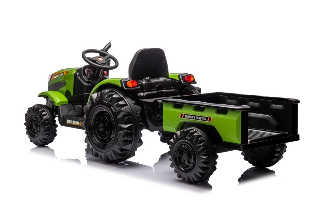 Elektrotraktor Mit Anhänger, 12 Volt, Musikmodul, Bluetooth – Bild 4