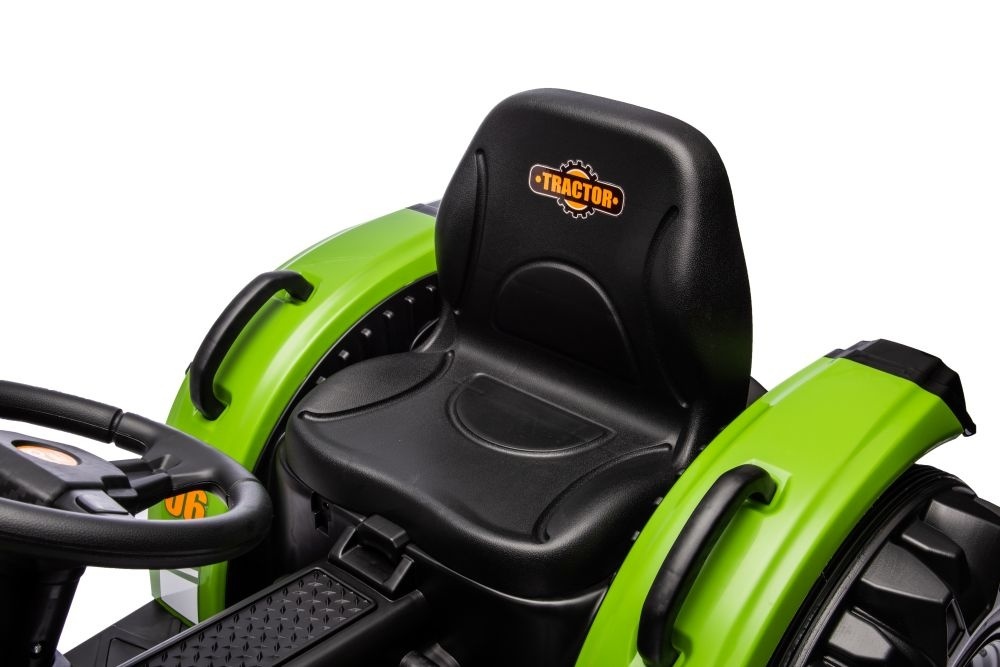Elektrotraktor Mit Anhänger, 12 Volt, Musikmodul, Bluetooth – Bild 8