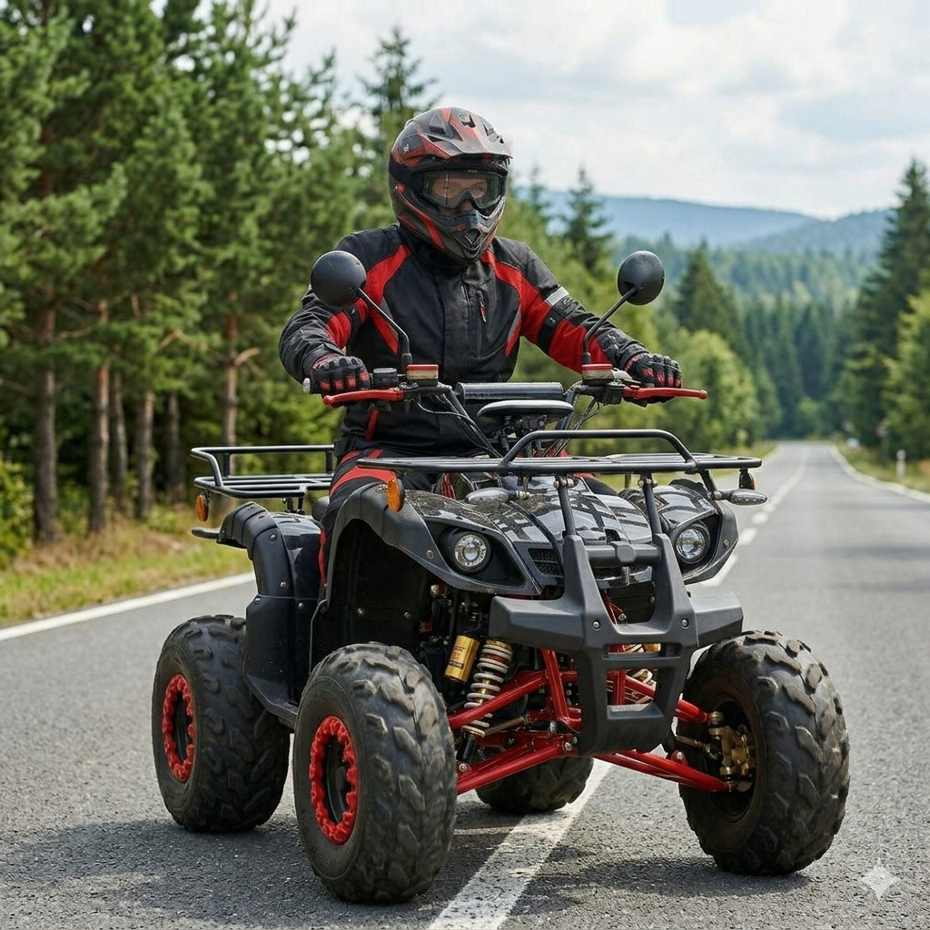 Elektro ATV Quad, ca. 60km Reichweite, 45 km/h 60V, 2000W 30AH Elektro Chopper – Bild 2