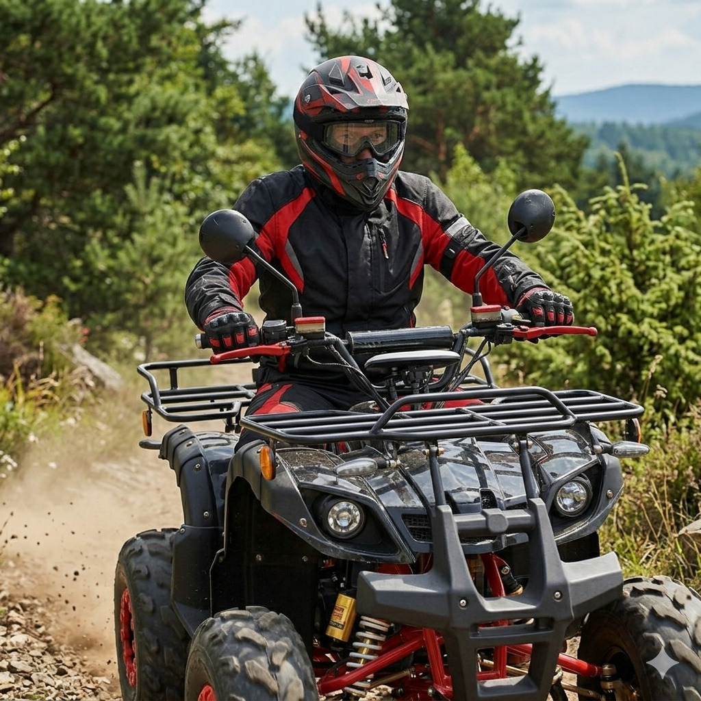 Elektro ATV Quad, ca. 60km Reichweite, 45 km/h 60V, 2000W 30AH Elektro Chopper – Bild 5