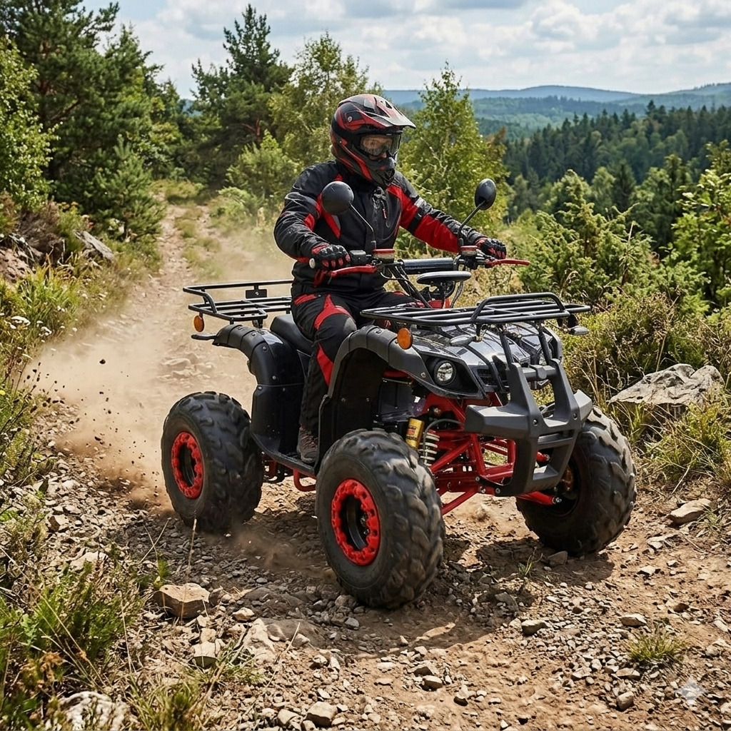 Elektro ATV Quad, ca. 60km Reichweite, 45 km/h 60V, 2000W 30AH Elektro Chopper – Bild 6