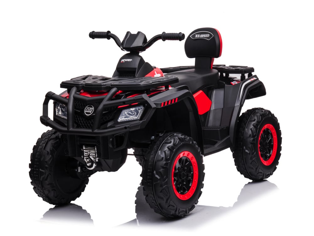 24-Volt-Lithium-Elektro-Quad, 4 Motoren, Gummireifen, Ledersitz Und Mehr!