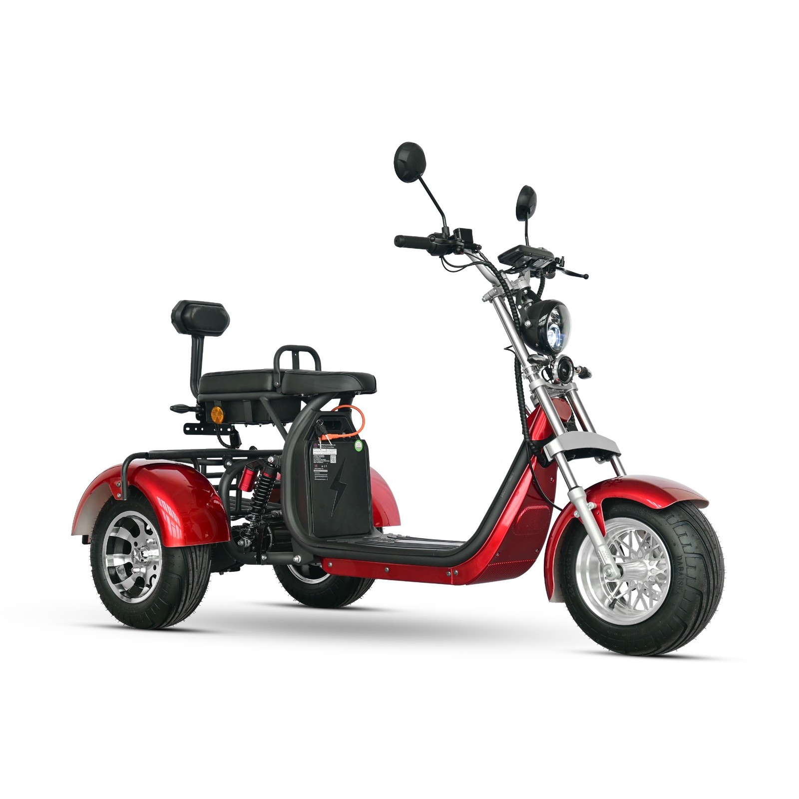 Coco Bike E-Scooter drei Räder Trike 80km Reichweite 2x 60V | 2000W | 20AH Akku – Bild 14