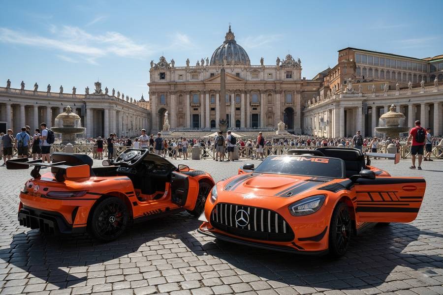 Elektro Kinderfahrzeug Mercedes-AMG GT3 – Bild 12