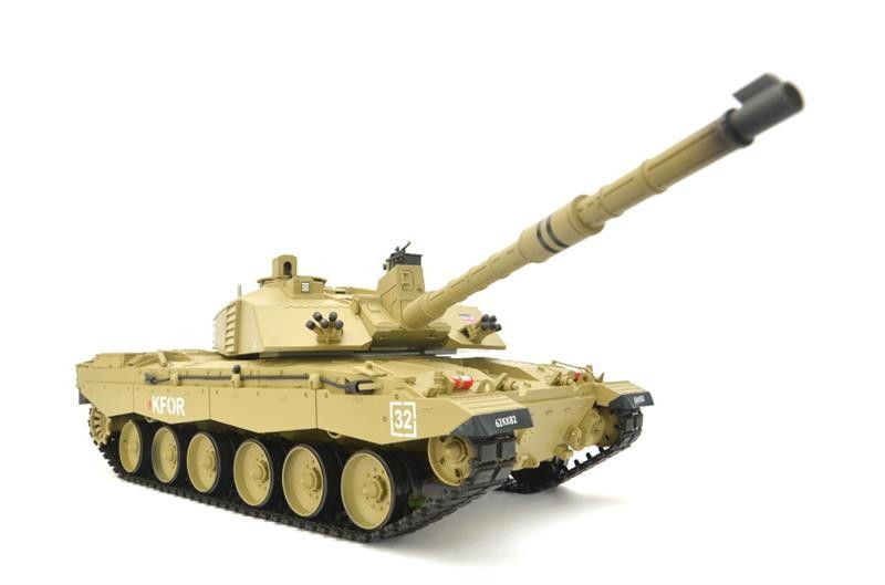 RC Panzer "Britischer Challenger 2" Heng Long 1:16 mit Rauch & Sound und Stahl – Bild 16