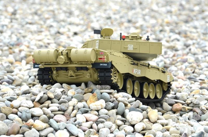 RC Panzer "Britischer Challenger 2" Heng Long 1:16 mit Rauch & Sound und Stahl – Bild 19