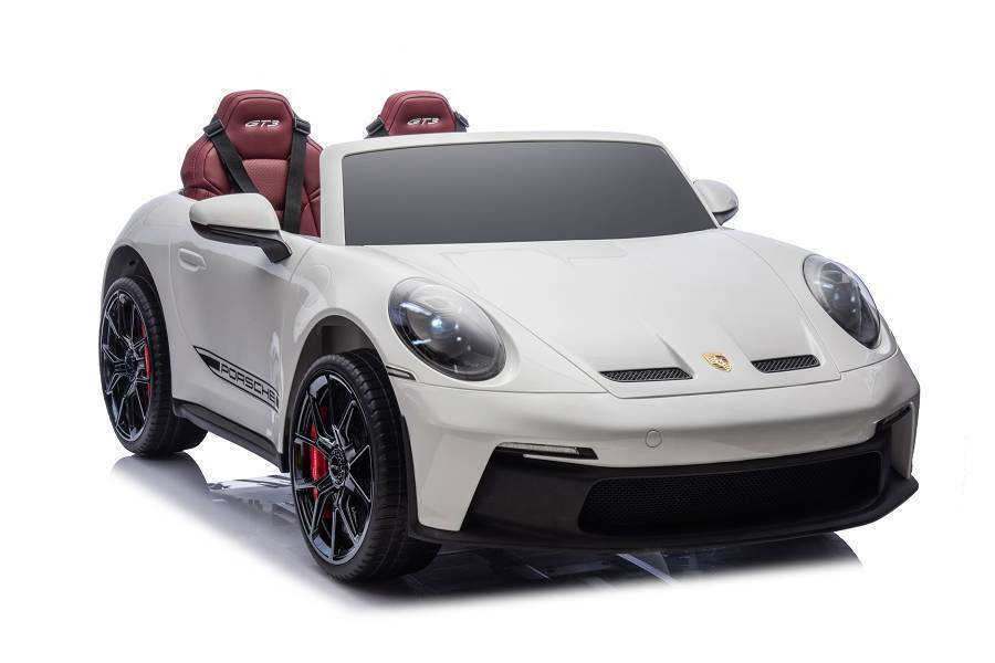 Kinderfahrzeug – Elektro Auto „Porsche 911 GT3“ – Lizenziert – 24V10A Akku, Leise Motoren, 2,4Ghz Fernsteuerung, MP3+Ledersitz+EVA