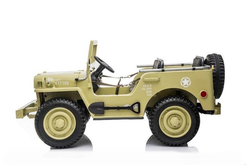 Kinderfahrzeug - Elektro Auto Offroad 3 Sitzer mit 12V14A Akku und 4 Motoren – Bild 3