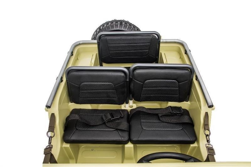 Kinderfahrzeug - Elektro Auto Offroad 3 Sitzer mit 12V14A Akku und 4 Motoren – Bild 7