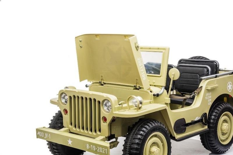 Kinderfahrzeug - Elektro Auto Offroad 3 Sitzer mit 12V14A Akku und 4 Motoren – Bild 8