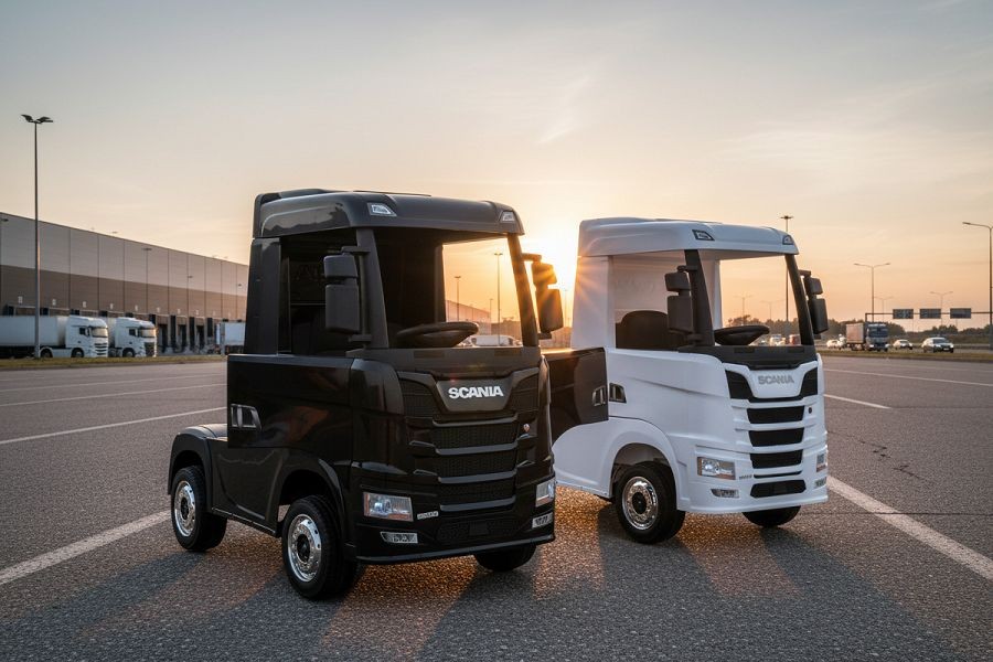 Kinderfahrzeug Kinder-Elektro-LKW „SCANIA R Series“ – 4-Motoren, 2x12V Akku – Bild 2