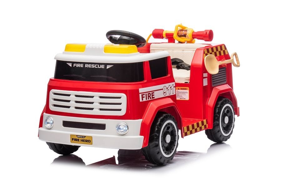 Kinderfahrzeug – Elektro Auto „Feuerwehr“ – 12V7AH Akku,4 Motoren- 2,4Ghz Fernsteuerung