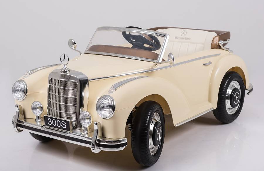 Elektro Kinderfahrzeug – Kinderauto „Mercedes 300S“ Oldtimer lackiert 12V7