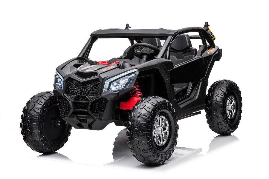 Kinderfahrzeug – Elektro Auto „Com 18“ – 24V7A Akku,4x Motoren- 2,4Ghz, Allrad+2 Sitzer+Ledersitz+EVA – Bild 5