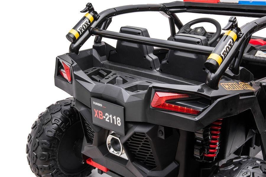Kinderfahrzeug – Elektro Auto „Com 18“ – 24V7A Akku,4x Motoren- 2,4Ghz, Allrad+2 Sitzer+Ledersitz+EVA – Bild 6