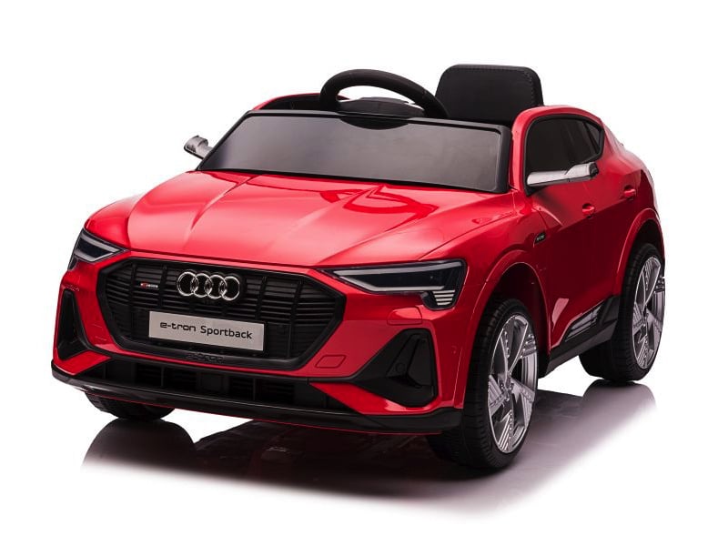 Audi E-Tron, 12-Volt-Elektro-Kinderauto Mit Gummireifen, Ledersitz Und Mehr!